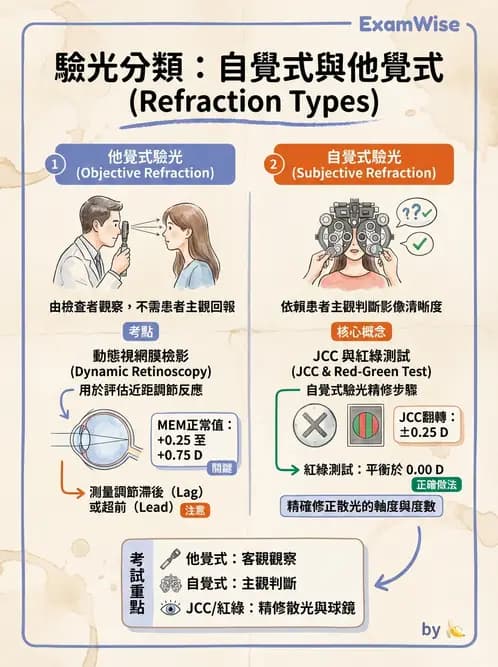 驗光生 - 球面度數確認與紅綠測試 - AI 圖文解析預覽