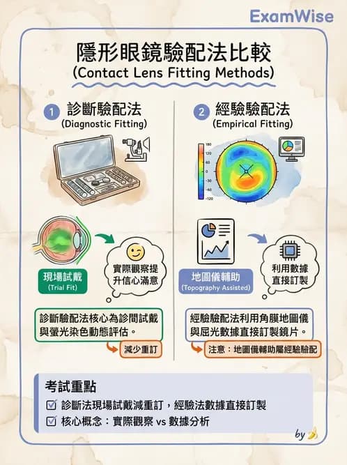 驗光生 - 硬式隱形眼鏡驗配原則與臨床決策 - AI 圖文解析預覽