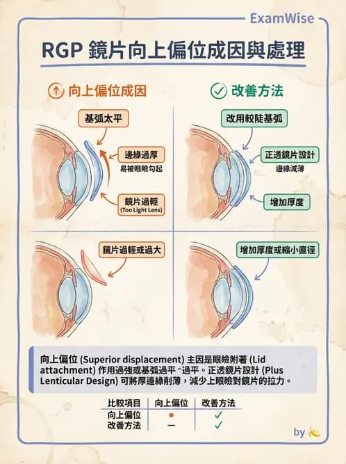 驗光生 - 硬式隱形眼鏡驗配原則與臨床決策 - AI 圖文解析預覽