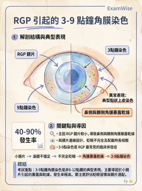 驗光生 - 角膜表面機械性損傷與染色 - AI 圖文解析預覽