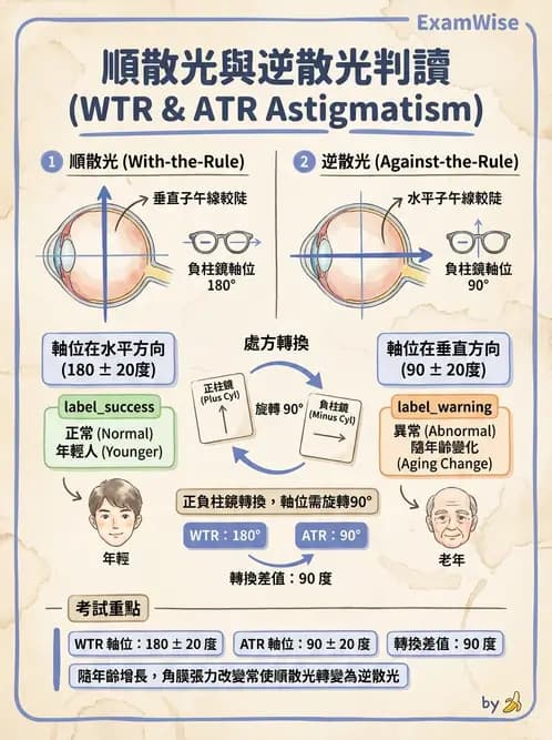 驗光生 - 散光分類與類型判斷 - AI 圖文解析預覽