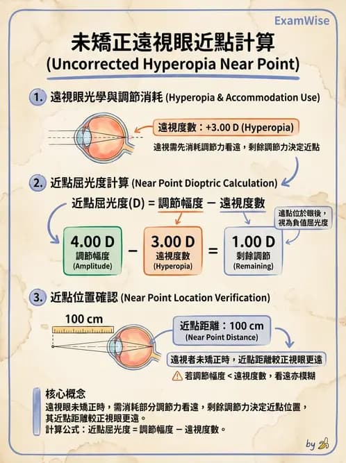 驗光生 - 調節、老花眼與臨床眼光學應用 - AI 圖文解析預覽