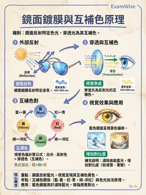 驗光生 - 鏡片鍍膜與光學處理 - AI 圖文解析預覽