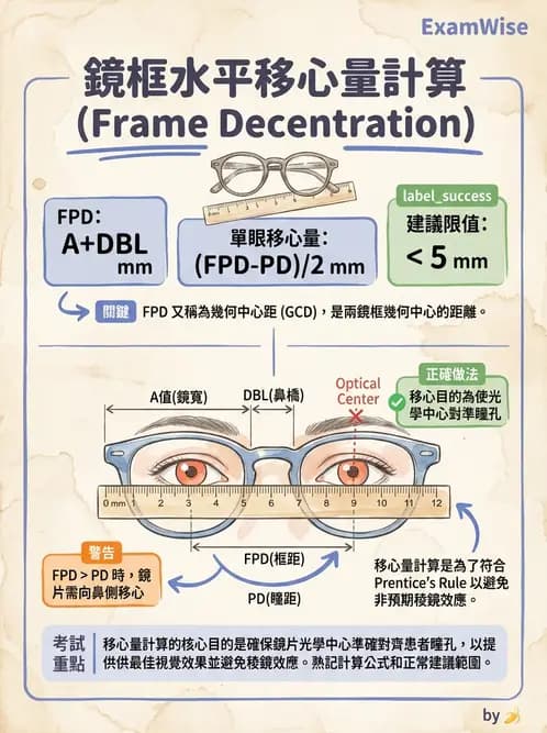 驗光生 - 驗度儀使用、PD量測與鏡框配製參數 - AI 圖文解析預覽