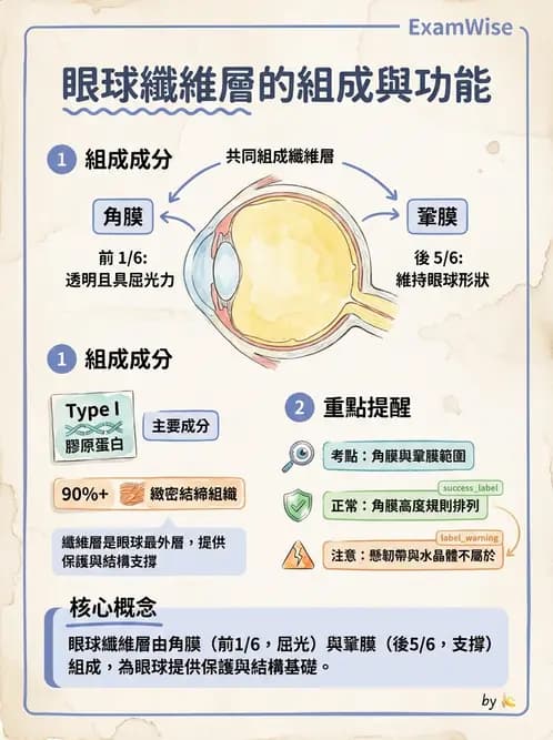 驗光生 - 角膜與鞏膜 - AI 圖文解析預覽