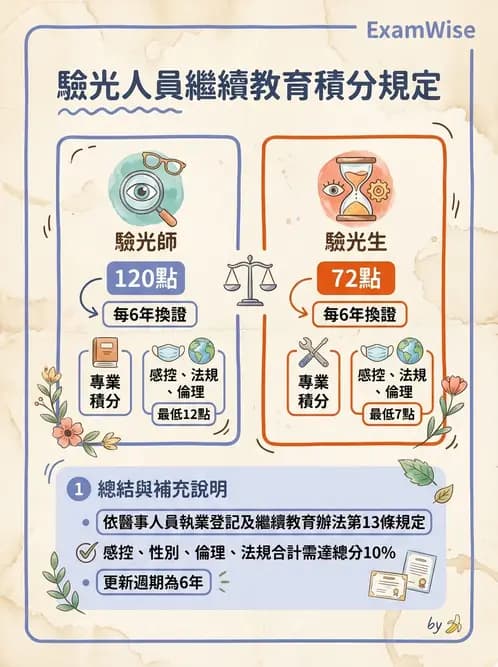 驗光生 - 驗光人員資格、倫理與繼續教育 - AI 圖文解析預覽