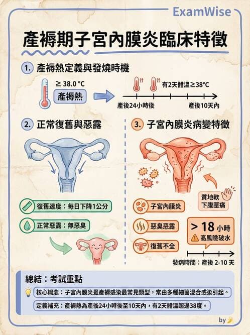 護理師 - 產後生理恢復與護理 - AI 圖文解析預覽