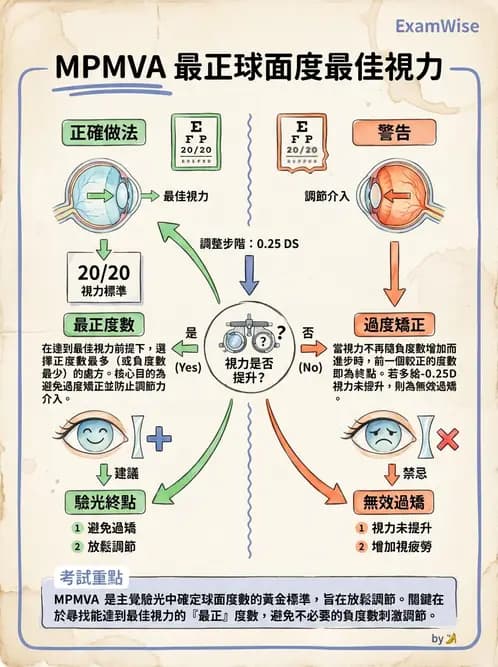 驗光生 - 球面度數確認與紅綠測試 - AI 圖文解析預覽