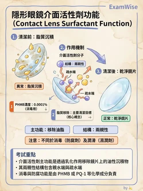 驗光生 - 隱形眼鏡護理液成分與防腐劑 - AI 圖文解析預覽