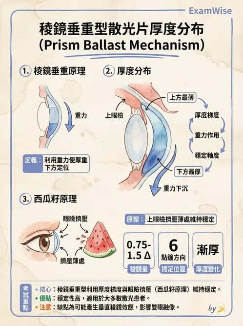 驗光生 - 軟式鏡片設計原理與散光鏡片驗配 - AI 圖文解析預覽