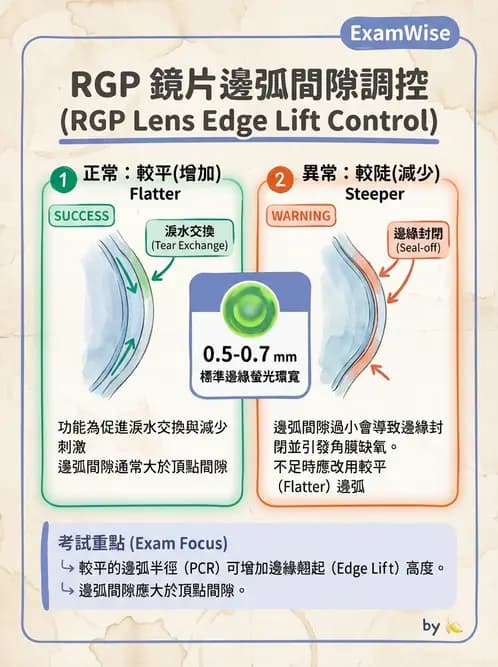 驗光生 - 硬式隱形眼鏡鏡片設計參數 - AI 圖文解析預覽