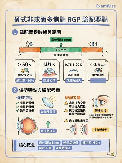 驗光生 - 老花隱形眼鏡光學設計原理 - AI 圖文解析預覽