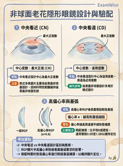驗光生 - 老花隱形眼鏡光學設計原理 - AI 圖文解析預覽
