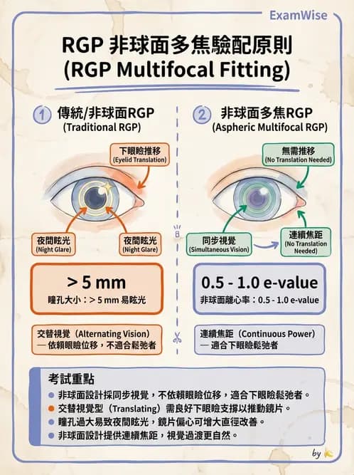 驗光生 - 老花隱形眼鏡光學設計原理 - AI 圖文解析預覽