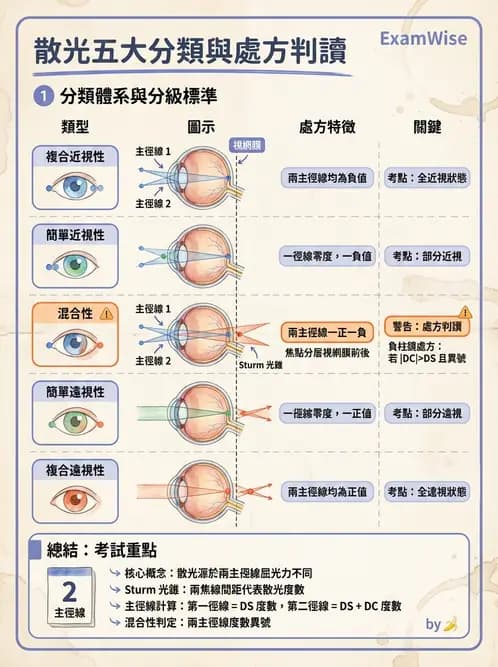 驗光生 - 散光分類與類型判斷 - AI 圖文解析預覽