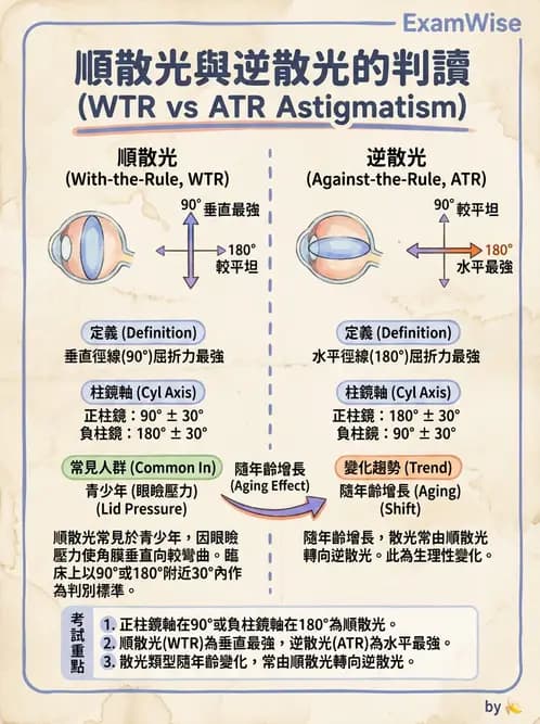 驗光生 - 散光分類與類型判斷 - AI 圖文解析預覽