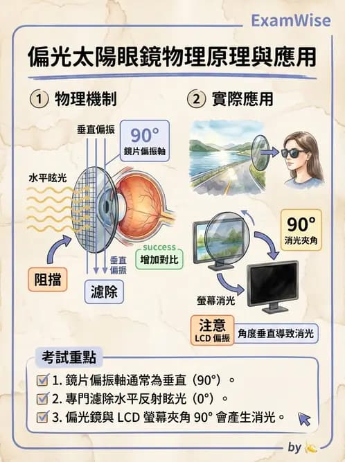 驗光生 - 偏振光、色散與色像差 - AI 圖文解析預覽