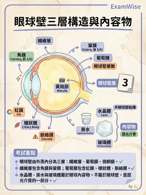 驗光生 - 角膜與鞏膜 - AI 圖文解析預覽