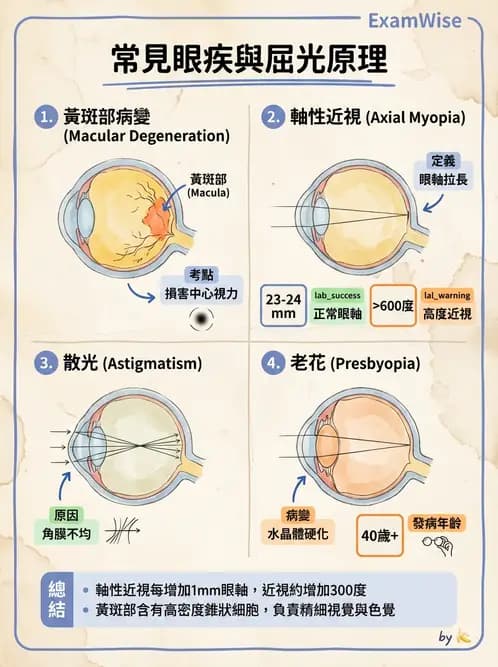 驗光生 - 視覺功能、視野與電生理檢查 - AI 圖文解析預覽