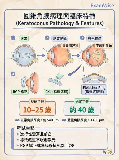 驗光生 - 角膜、結膜與眼前段疾病 - AI 圖文解析預覽
