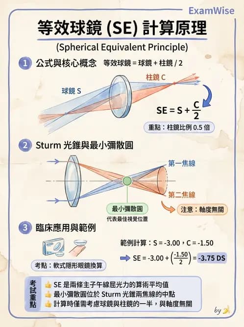 驗光生 - 屈光處方計算、轉換與矯正鏡片光學 - AI 圖文解析預覽