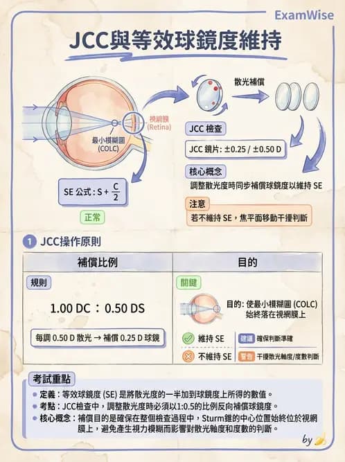 驗光生 - 球面度數確認與紅綠測試 - AI 圖文解析預覽