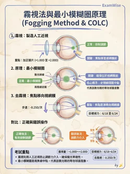 驗光生 - 球面度數確認與紅綠測試 - AI 圖文解析預覽