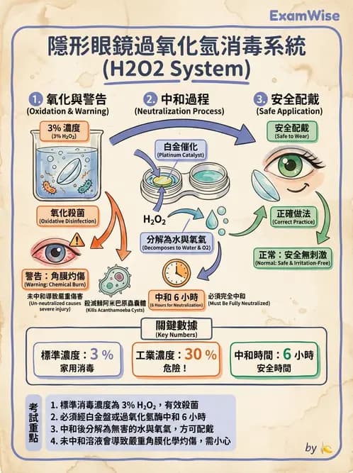 驗光生 - 隱形眼鏡消毒系統與感染控制 - AI 圖文解析預覽