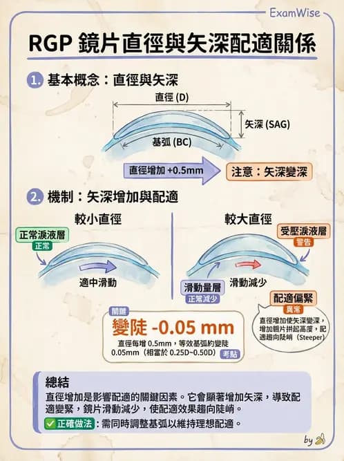 驗光生 - 硬式隱形眼鏡鏡片設計參數 - AI 圖文解析預覽