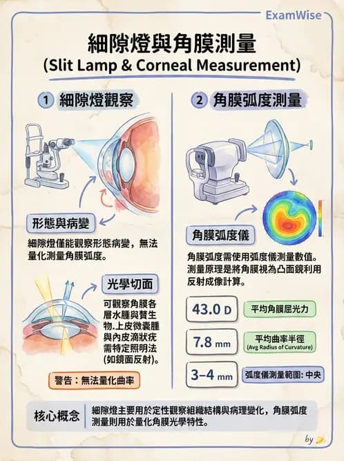 驗光生 - 眼前段檢查與角膜測量 - AI 圖文解析預覽