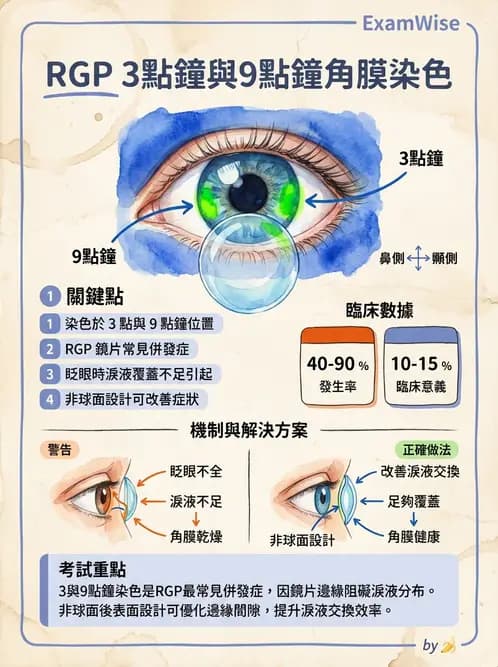 驗光生 - 角膜表面機械性損傷與染色 - AI 圖文解析預覽