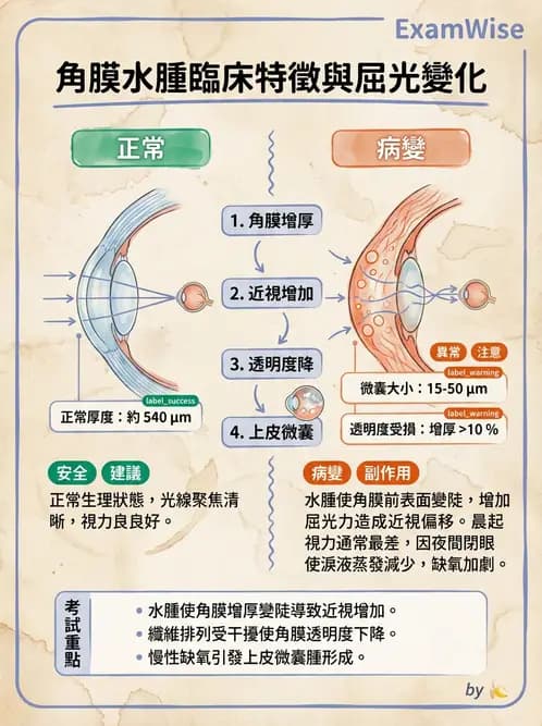 驗光生 - 角膜缺氧與結構性變化 - AI 圖文解析預覽