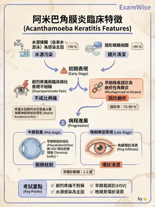 驗光生 - 感染性與炎症性角膜結膜炎 - AI 圖文解析預覽