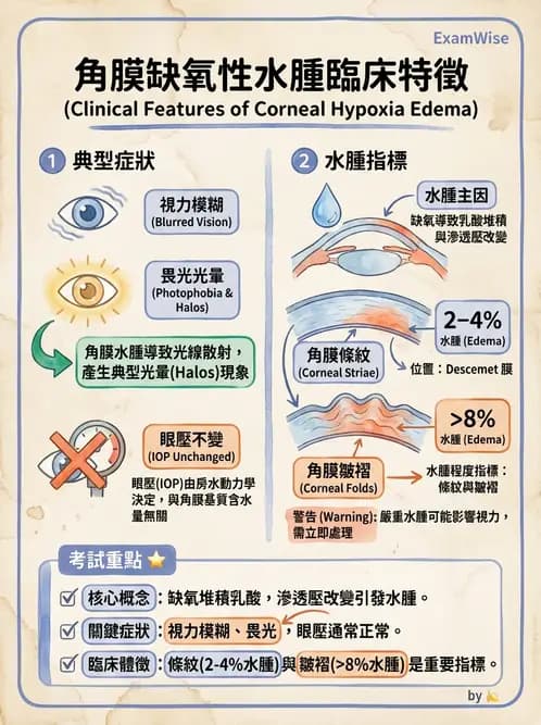 驗光生 - 角膜缺氧與結構性變化 - AI 圖文解析預覽