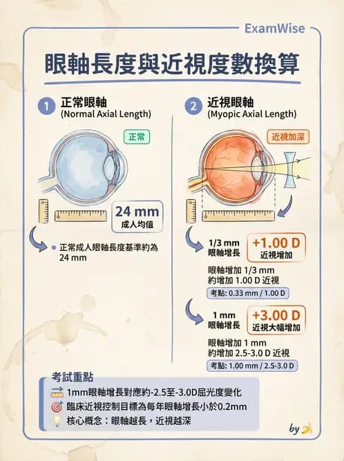 驗光生 - 屈光不正基礎:近視、遠視與視網膜影像 - AI 圖文解析預覽