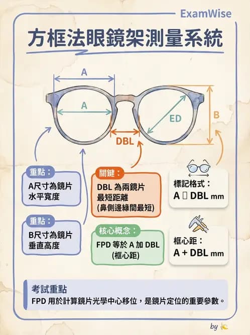 驗光生 - 鏡架材料、規格測量與特殊用途眼鏡 - AI 圖文解析預覽