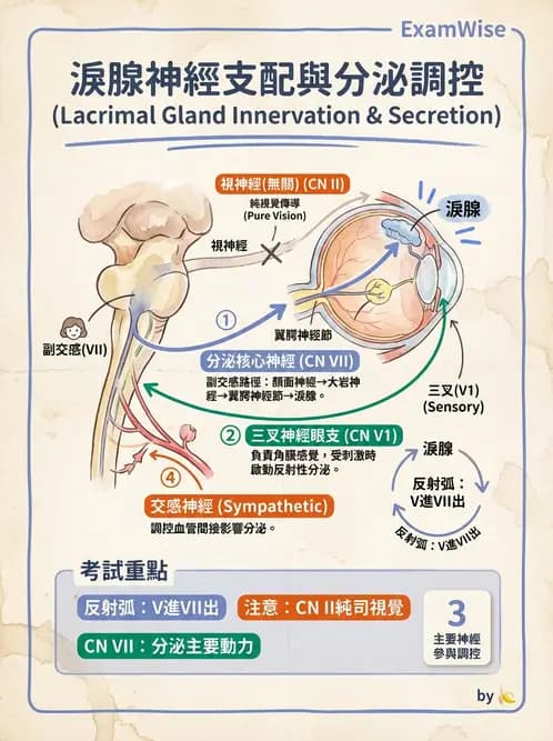 驗光生 - 淚器系統解剖與生理 - AI 圖文解析預覽