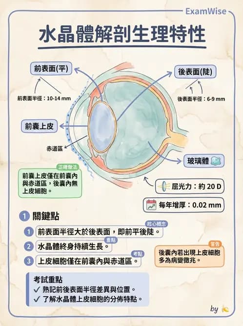 驗光生 - 屈光介質與眼壓調節 - AI 圖文解析預覽