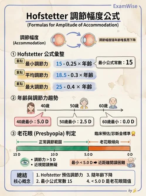 驗光生 - 調節機制與幅度量測原理 - AI 圖文解析預覽
