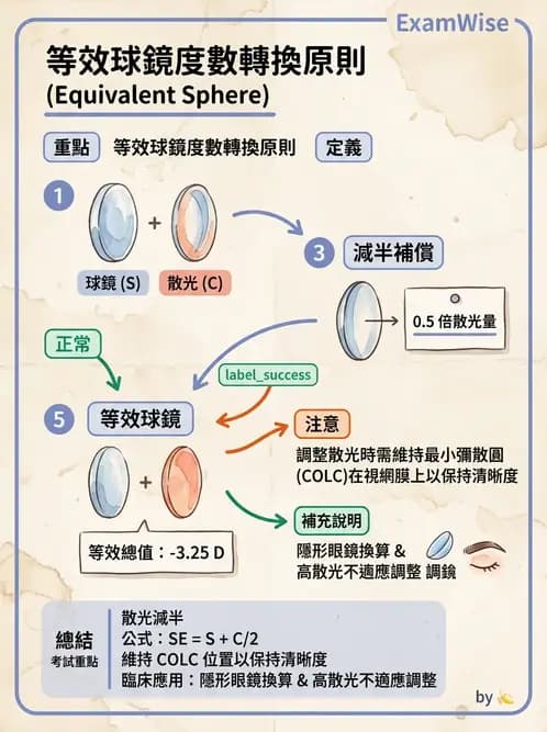 驗光生 - 屈光處方計算、轉換與矯正鏡片光學 - AI 圖文解析預覽