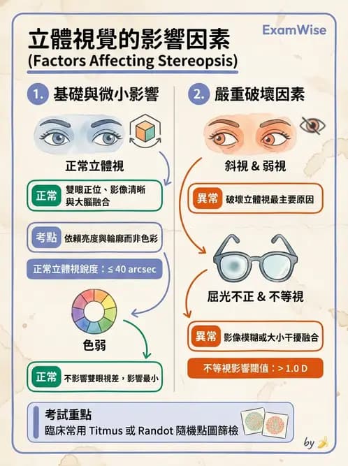 驗光生 - 雙眼感知與融像檢查 - AI 圖文解析預覽