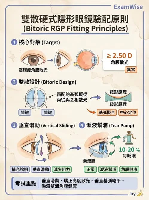 驗光生 - 硬式隱形眼鏡鏡片設計參數 - AI 圖文解析預覽