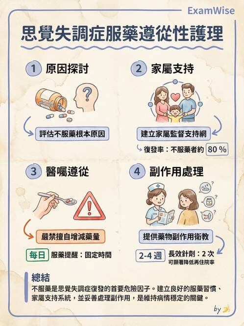 護理師 - 思覺失調症護理 - AI 圖文解析預覽