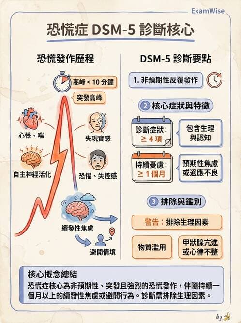 護理師 - 焦慮症與壓力相關障礙 - AI 圖文解析預覽
