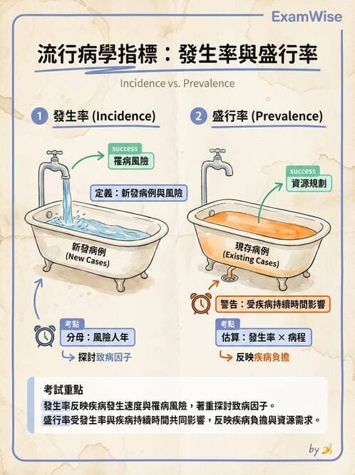 護理師 - 生命統計與健康指標 - AI 圖文解析預覽