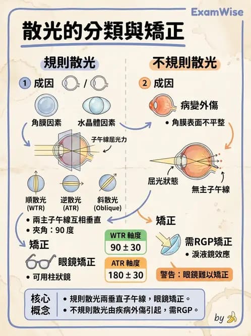 驗光生 - 散光分類與類型判斷 - AI 圖文解析預覽