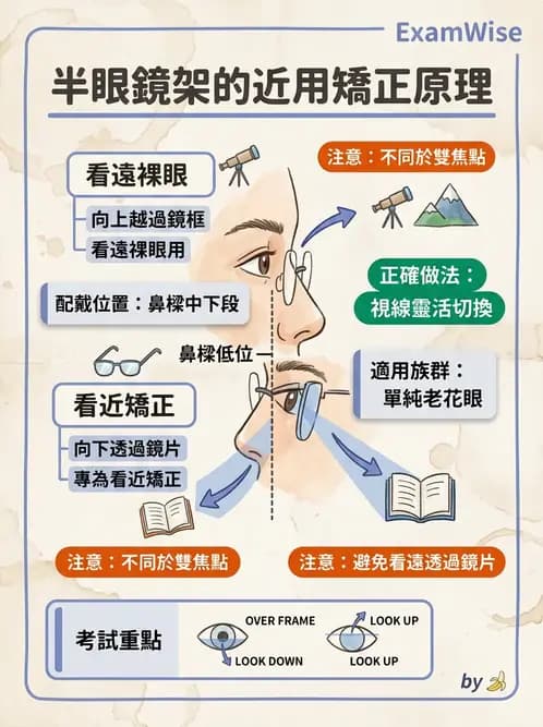 驗光生 - 鏡架材料、規格測量與特殊用途眼鏡 - AI 圖文解析預覽