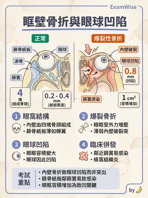 驗光生 - 眼窩骨解剖、眼瞼與結膜 - AI 圖文解析預覽