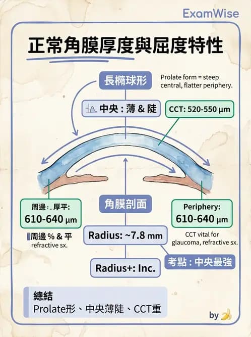 驗光生 - 角膜與鞏膜 - AI 圖文解析預覽
