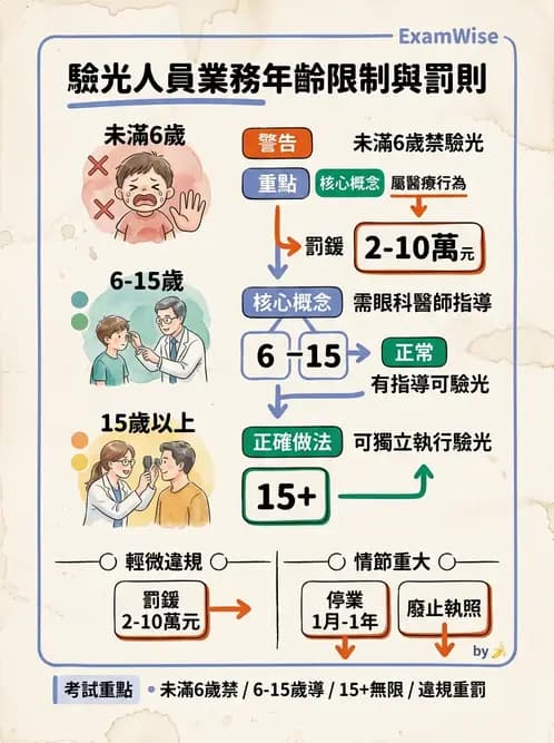驗光生 - 驗光人員業務範圍與未成年人驗光規定 - AI 圖文解析預覽